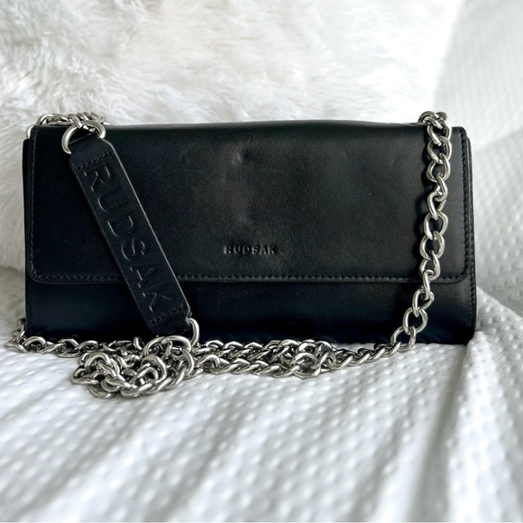 RUDSAK Black Leather Chain Wallet - Picture 4 of 6